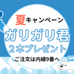 夏限定！ガリガリ君2本サービス中☀️